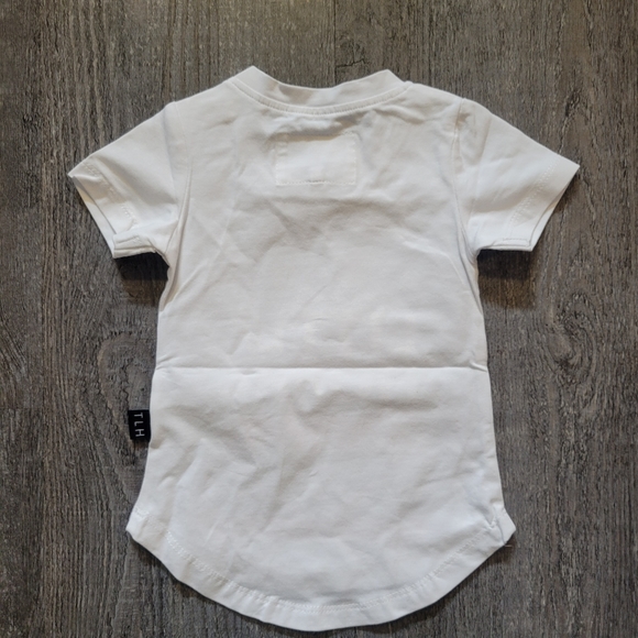 THE LITTLE HOMIE ACADEMY CREST TEE IN WHITE SIZE 0-3 MONTHS - Picture 5 of 7